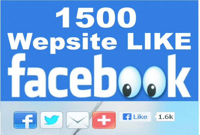 give you 1500+ Facebook Websites Likes [No Fan Page]