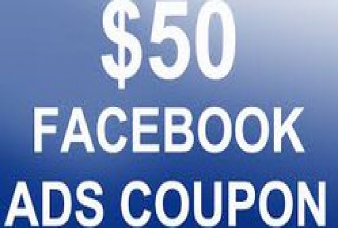 give 50 $ Facebook Advertising Coupon/Voucher