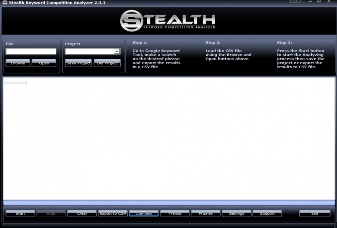 Give Stealth Keyword Competition Analyzer