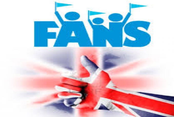 add Real and active 200+ UK Facebook Fanpage like