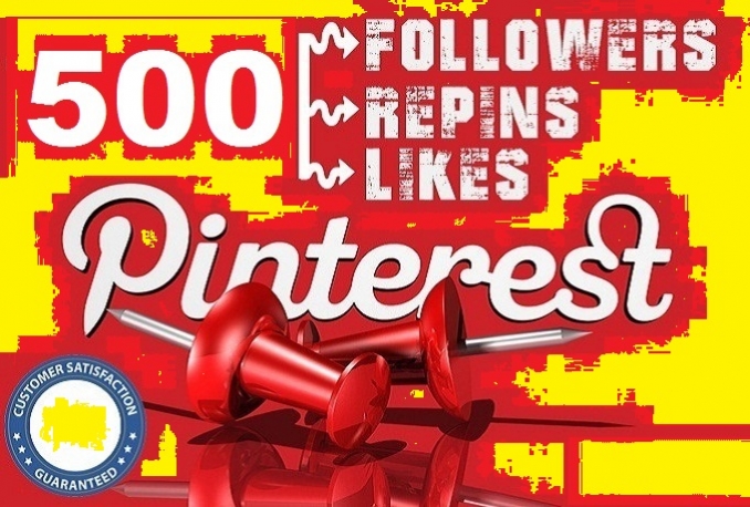 provide 500 Real Pinterest Permanent Followers or Repins or Likes