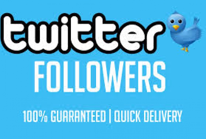 give you 5000 TWITTER FOLLOWERS REAL only