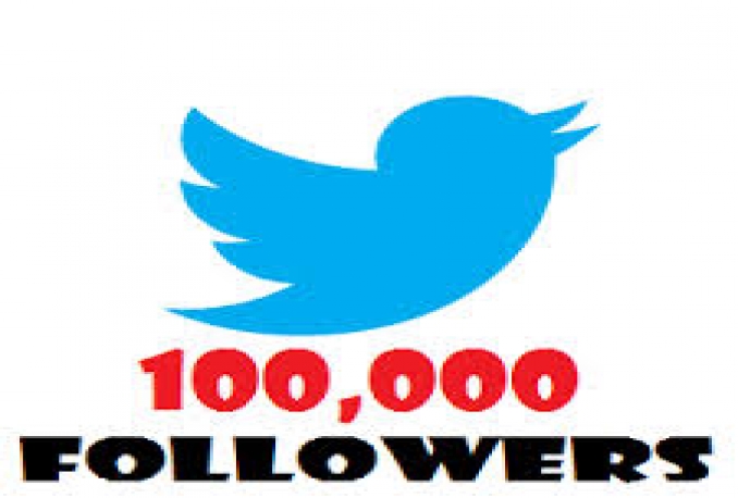 give You 100,000+Fast and SAFE Twitter Followers.