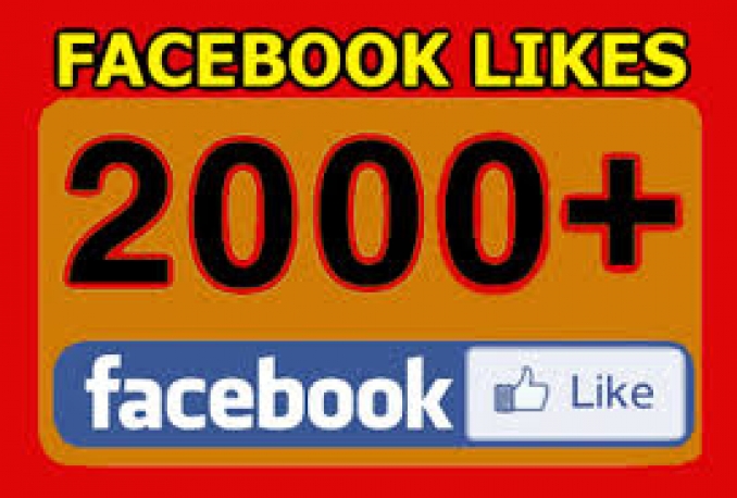 add Real Permanent 2000+Facebook Fanpage,post,comment like