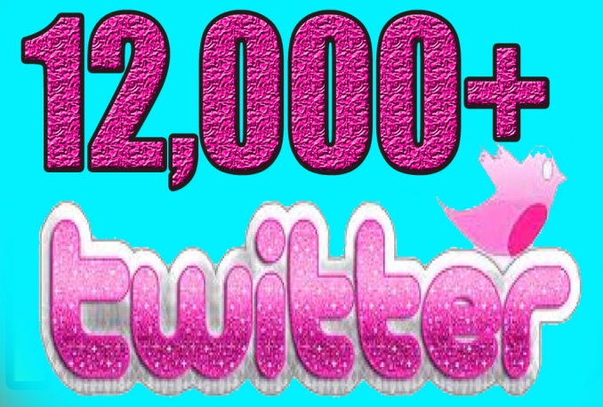 Add Real Quality 12,000 Twitter Followers to your Profile