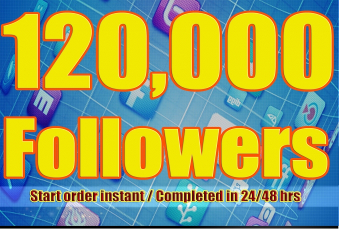 Gives you 120,000+Guaranteed Twitter Real Followers.