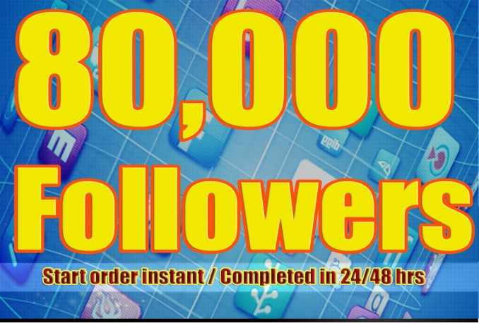 Gives you 80,000+Guaranteed Twitter Real Followers.
