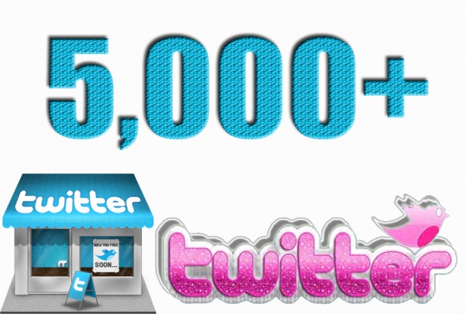Add Real Quality 5,000 Twitter Followers to your Profile