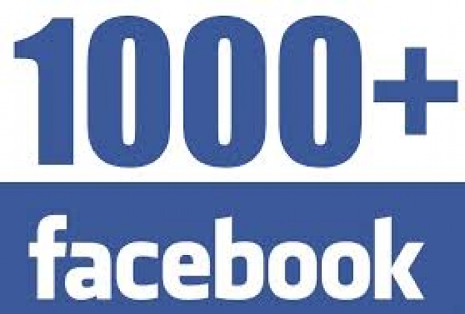 100% Real and Genuine 1000 FACEBOOK Likes To Facebook Fanpage