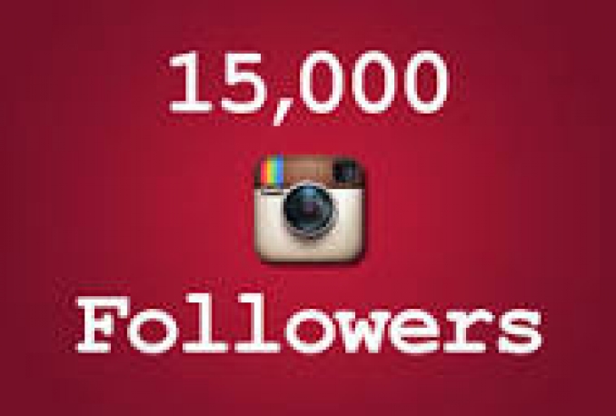 I will Instagram 15,000 Instant Fast Non Drop Followers 