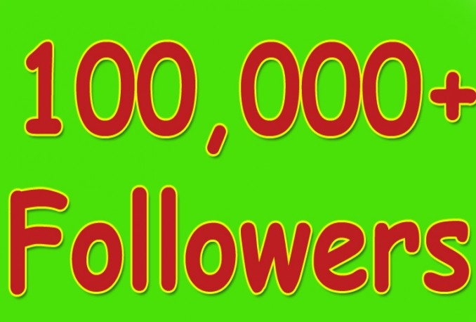 I will Twitter 100,000+Stable/NON Drop/Fast Followers. 