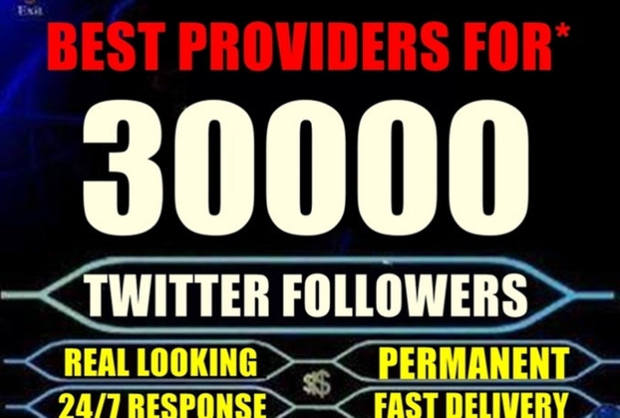 Give you 30,000+High Quality (USA)followers NO EGGS