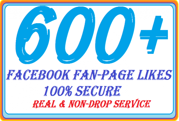 Give Instant 600 Facebook Fan page Like within 6hours