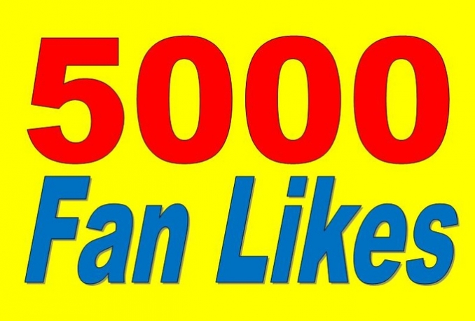  Gives you 5,000+Instantly started Active Facebook Fan Page likes 