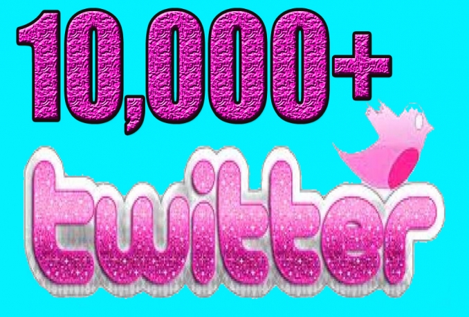 Twitter 10,000+Stable/NON Drop/Fast Followers.