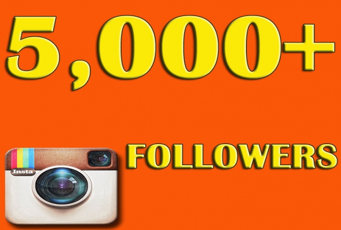 Instagram 5,000 Instant Fast Non Drop Followers     