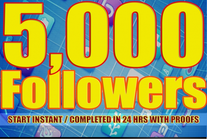 give You 5,000+Fast and SAFE Twitter Followers.         