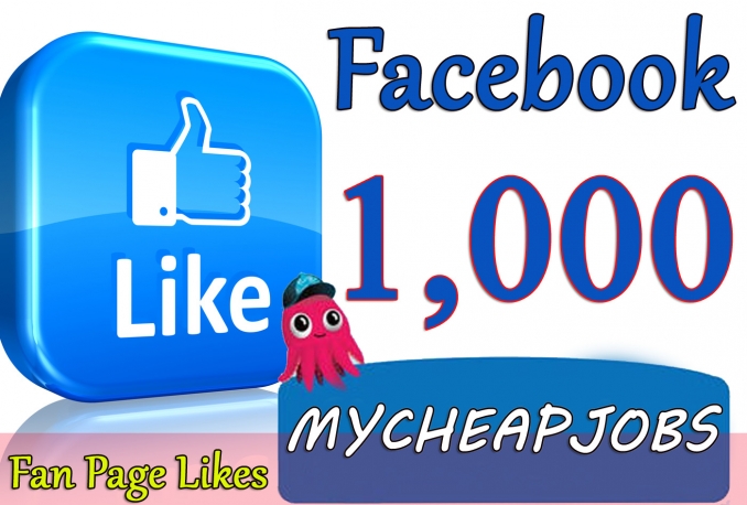 Gives you 1,000 Instantly started Guaranteed Facebook likes     