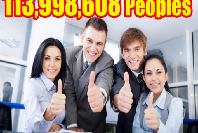 Promote to 113,998,608 (113 MILLIONS) Real People on Facebook For your Business/Website/Product or A