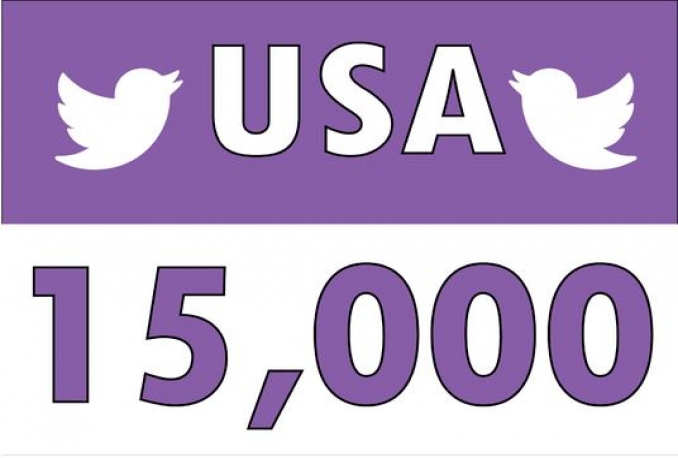 Add USA Highest Quality 15,000+ Non Drop Twitter Followers with in 48hrs