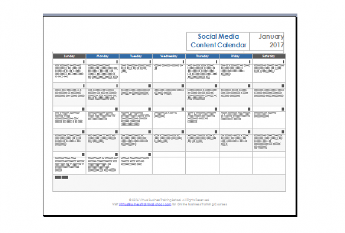 send you a 56 week Social Media Content Calendar