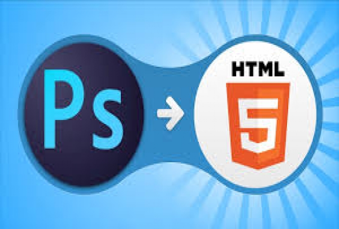 convert a psd to html,bootstrap,jquery with responsive