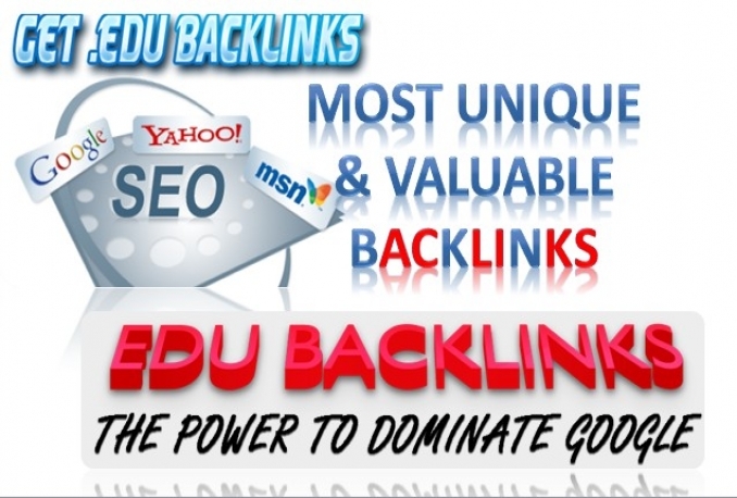 I will build 300 Edu SEO Backlinks Manually 
