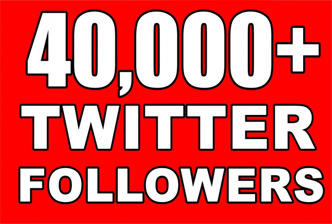 Gives you 40,000+Guaranteed Twitter Real Followers.  