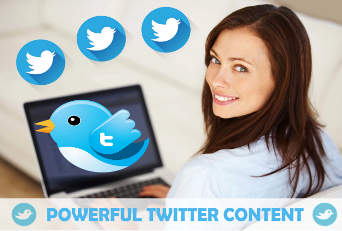write POWERFUL Twitter content and post with hashtags