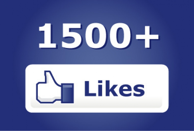 give you 1500+ Facebook Fans/Likes With Real Human Verified Facebook User 