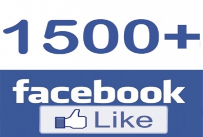 give you 1,500 Good Quality Facebook post or photo or status like