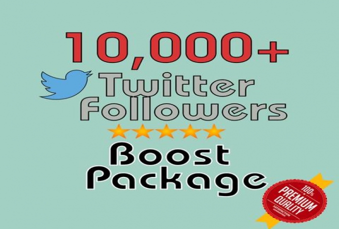 Give you Real Non Drop 10,000 twitter followes Instant 24hrs