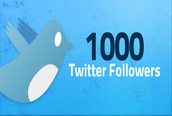 add  1000 High Quality Twitter followers