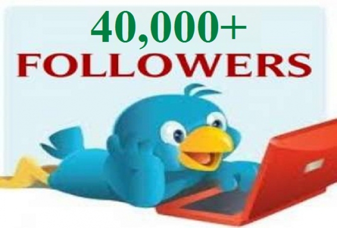 add 100% Non Drop 40,000+Twitter followers Very Fast