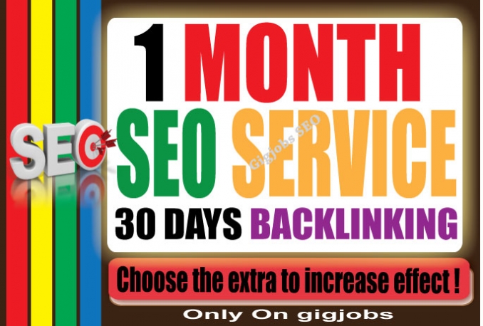 do 1 Month SEO Service ( 30 days Backlinking )