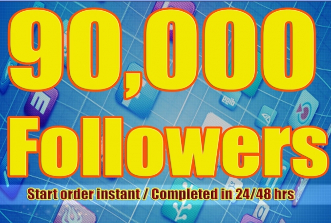 Twitter 900,000+Stable/NON Drop/Fast Followers.