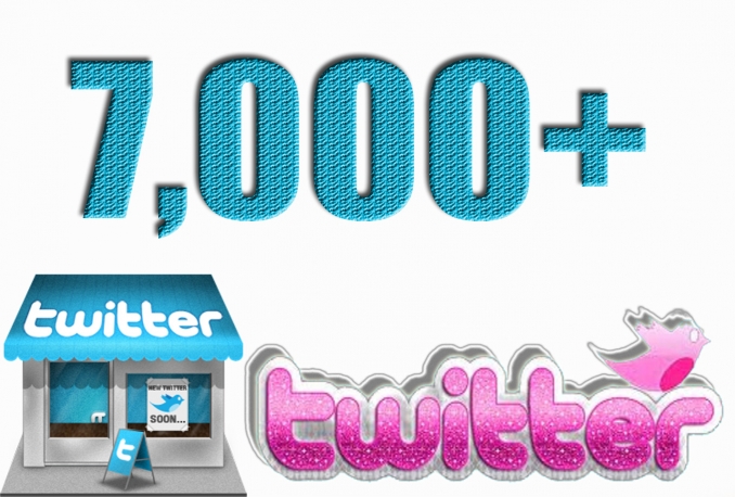 Add Real Quality 7,000 Twitter Followers to your Profile