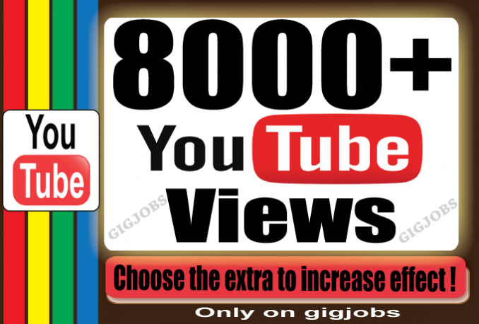 Send 8000+ High Retention YouTube/Facebook Video Views OR 4000 Instagram Followers OR   2000 Instagram Video Views