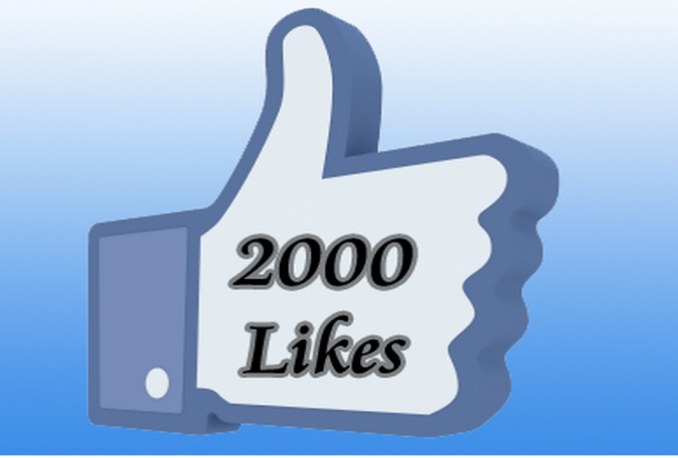give you ★★2000 facebook page likes★★ within 24 hours