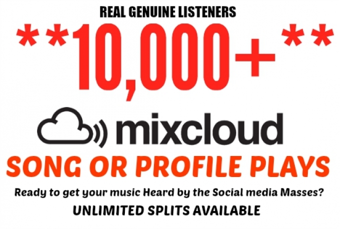 drive 10,000 Mixcloud Plays To Song or Profile