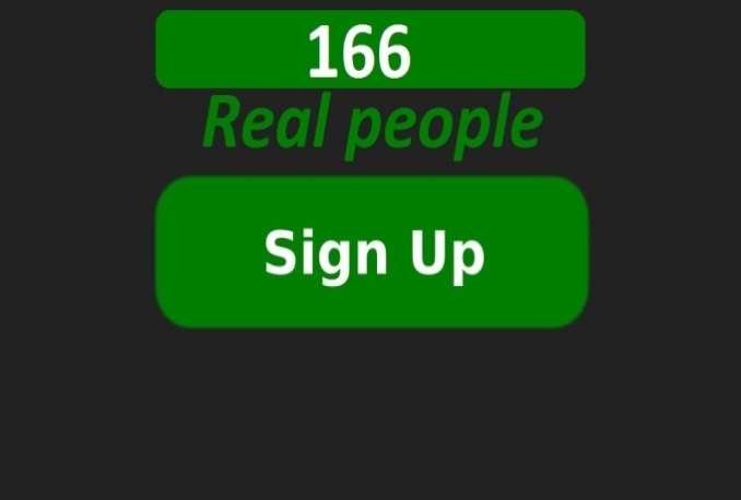 get 166 referral signup from real people