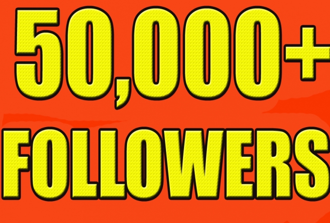Add Real Quality 50,000 Twitter Followers to your Profile