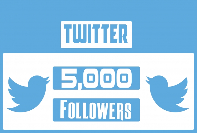 Twitter 5,000+Stable/NON Drop/Fast Followers.