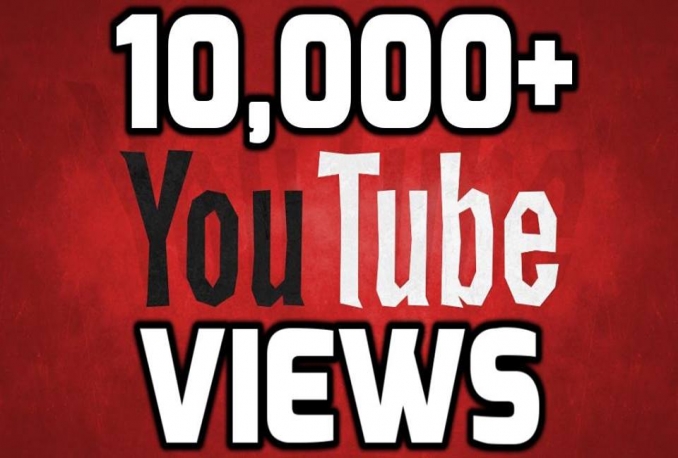Give you 10,000+ Real High Retention YouTube views>>Instant start>>